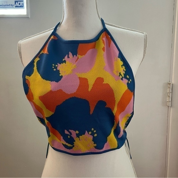 Zara MULTICOLOR HALTER TOP (M) - Picture 13 of 17